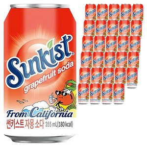 썬키스트 자몽 소다, 355ml, 72개