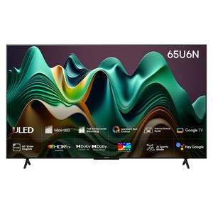 하이센스 4K Mini LED TV, 165cm(65인치), 65U6N, 벽걸이형, 방문설치