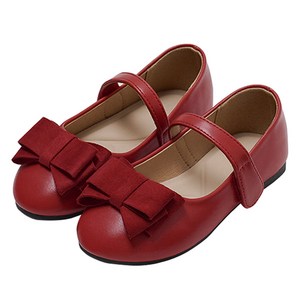착한구두 여아용 루펭 리본 벨크로 메리제인 플랫슈즈 PMLTR3g905