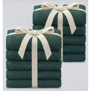 탐사 시그니처 리본패킹 호텔 수건 200g 40수, 딥그린, 10개