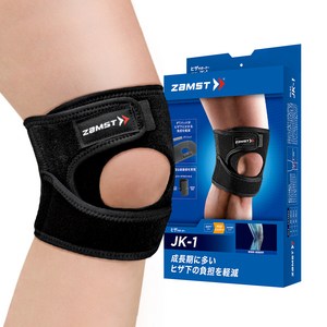 잠스트 JK 1 무릎보호대 S 무릎둘레 29~32cm, S(29~32cm), 블랙, 1개
