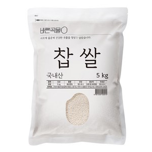두보식품 바른곡물 국산 찹쌀, 5kg, 1개