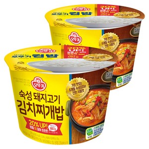 오뚜기 컵밥 숙성돼지고기 김치찌개밥, 310g, 2개