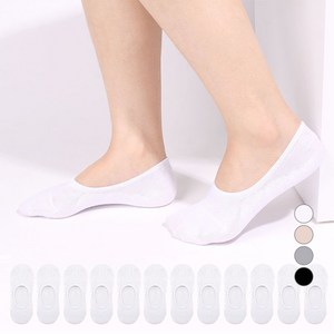 두발로 여성용 안벗겨짐 자물쇠 페이크삭스 실속형 12켤레