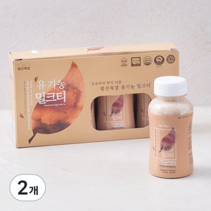 범산목장 유기가공식품 인증 유기농 밀크티 4p, 800ml, 2개