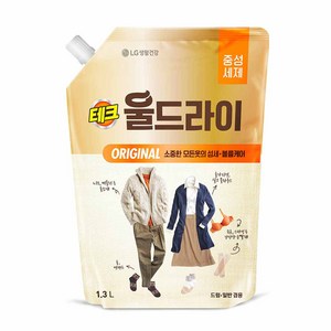 테크 울드라이 세제 리필, 1.3L, 1개