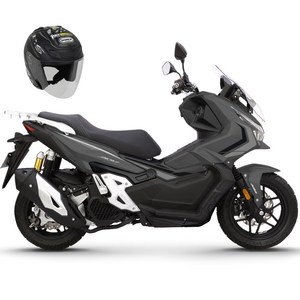 한솜 모터스 어드벤처 스쿠터 + 오픈페이스 헬멧 방문설치, ADV125 TCS, 매트그레이(스쿠터)...