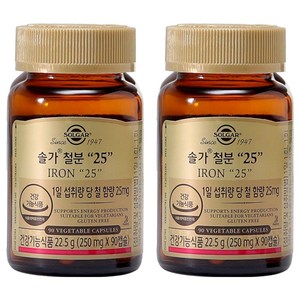 솔가 철분 25, 90정, 2개