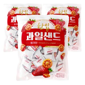 한입 과일 샌드 딸기향, 800g, 3개