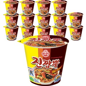 오뚜기 진짬뽕 작은컵 75g, 15개