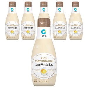 청정원 고소한 마요네즈, 800g, 6개