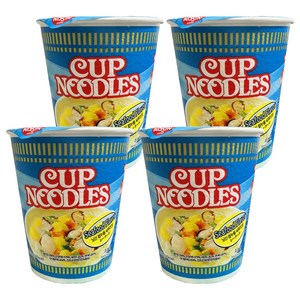 컵누들 닛신 씨푸드맛 71g, 4개