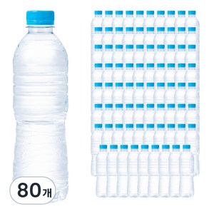 탐사 샘물 무라벨, 500ml, 80개