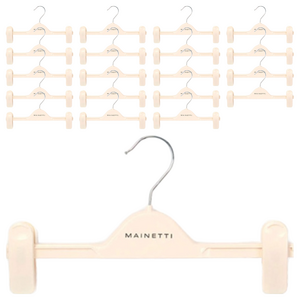 메이네티 플라스틱 하의 옷걸이, 크림, 20개