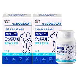 후디스펫 반려동물 장케어 유산균, 60g, 장건강/유산균, 2개