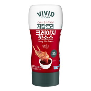 비비드키친 저칼로리 크레이지핫소스, 315g, 1개