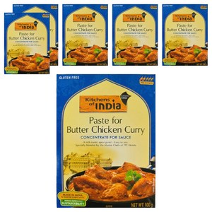 키친오브인디아 버터 치킨 커리 페이스트, 100g, 6개