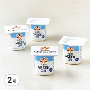 요플레 그릭 플레인, 80g, 8개