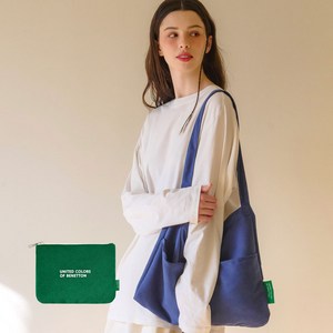 베네통 소프트 데일리 숄더백 + 파우치 세트