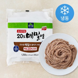 면사랑 프리미엄 20% 메밀면 (냉동), 250g, 5개