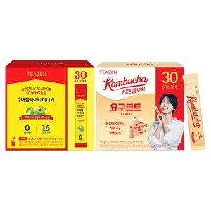 티젠 콤부차 요구르트 30p + 애플사이다 비니거 30p, 5g, 1세트