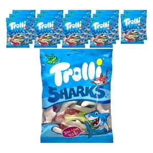 트롤리 상어모양 젤리, 100g, 15개