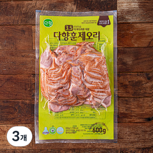 다향오리 훈제오리, 600g, 3개