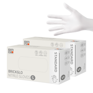 브릭글로 스탠다드 니트릴장갑 100p, 화이트, 소(S), 2개