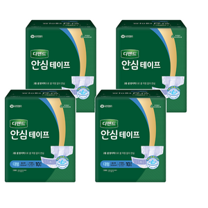 디펜드 남녀공용 안심테이프 성인기저귀, 10개입, 4개