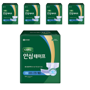 디펜드 남녀공용 안심테이프 성인기저귀, 10개입, 5개