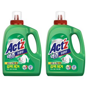 액츠 퍼펙트 딥클린 액상세제 본품, 3.5L, 2개