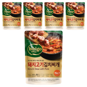 비비고 돼지고기김치찌개, 460g, 5개