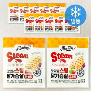 맛있닭 닭가슴살 스팀 100g x 2종 x 6팩 세트 (냉동), 1.2kg, 1세트