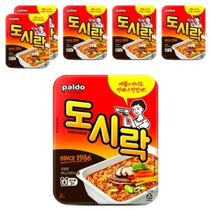 팔도도시락 컵라면 86g, 6개