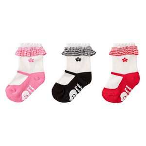 점핑칙피 유아용 러블리 제인 스트랩 양말 3종 세트