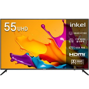 인켈 4K UHD LED TV, 140cm, 스탠드형, 고객직접설치