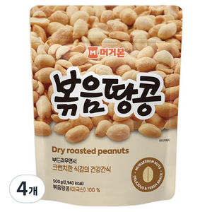 머거본 볶음땅콩, 500g, 4개
