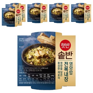 햇반 솥반 전복내장 영양밥, 200g, 6개