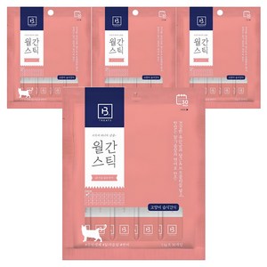 브리더랩 고양이 월간스틱 짜먹는 간식 30개입, 혼합맛(닭가슴살/연..., 330g, 4개