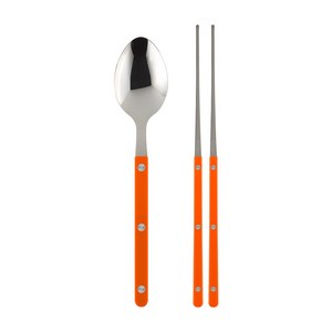 메종오브제 파르베 1인 수저 세트, 오렌지, 디너 스푼 + 젓가..., 1세트