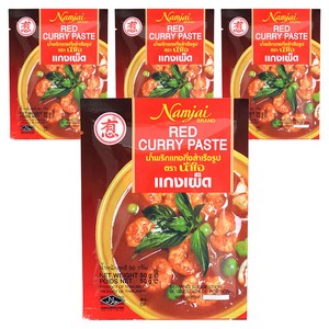 남자이 타이 레드 커리 페이스트, 50g, 4개