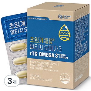 대상웰라이프 초임계 알티지 오메가3 30.9g, 30정, 3개