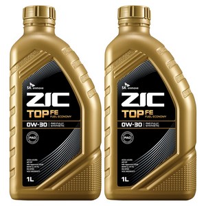 지크 탑 엔진오일, 0w30, 1L, 3개