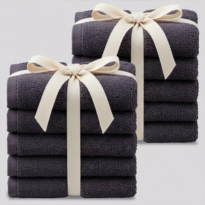 탐사 시그니처 리본패킹 호텔 수건 200g 40수, 다크그레이, 10개