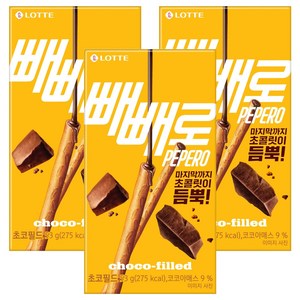 빼빼로 초코필드, 53g, 3개