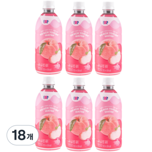 배스킨라빈스 피치 요거트 워터, 500ml, 18개