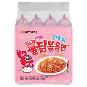 불닭볶음면 까르보 130g, 4개