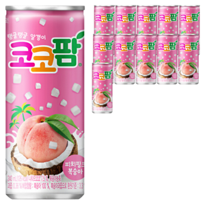 코코팜 해태음료 피치핑크 복숭아, 240ml, 12개