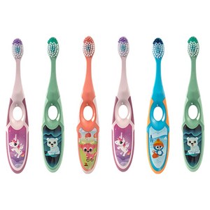 조르단 스텝 2단계 유아칫솔, 랜덤발송, 1개입, 6개