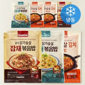 굽네 닭가슴살 볶음밥 김치 200g x 3팩 + 야채 200g x 2팩 + 잡채 200g x 2팩, 1.4kg, 1세트